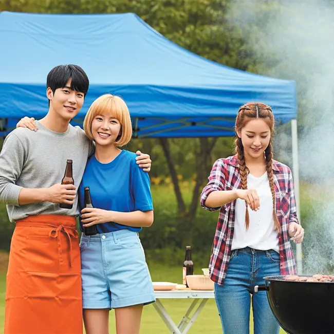 遮熱テント。防水仕様で夏の屋外イベントや学校行事に最適。快適な日除け空間を提供する業務用モデル