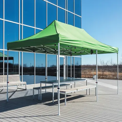 大型テント アルミ製 屋外イベント用。防水仕様で展示会や学校行事、法人利用に適した頑丈な業務用テント