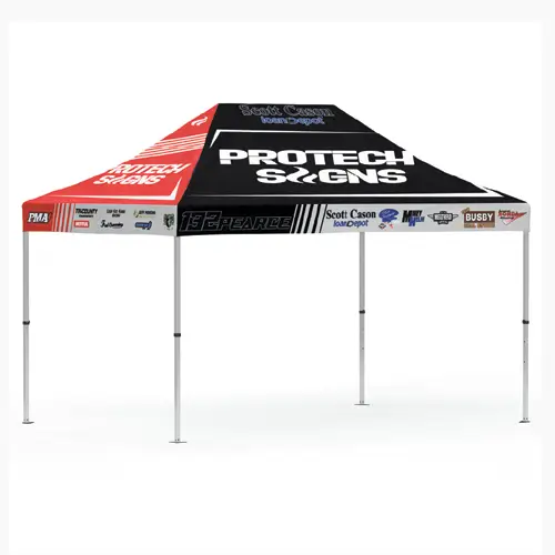 学校用テント。運動会や行事に最適、防水仕様で名入れ・ロゴ印刷可能。法人や教育施設向け業務用モデル