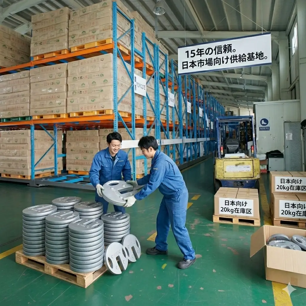 日本国内倉庫ストック テントウェイト在庫状況 B2B大量調達対応
